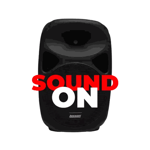 Black Speaker Sound On
