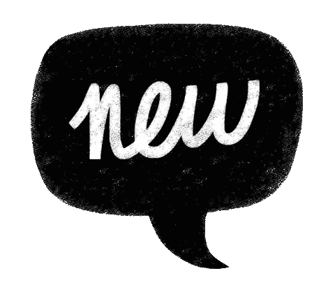 Black Speech Bubble With New