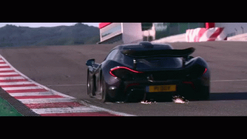 Black Sports Car with PY 007 Plate