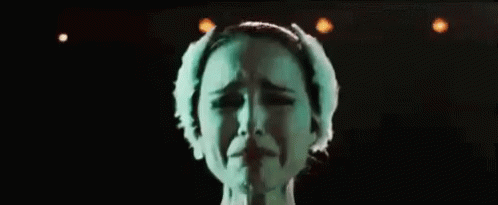 Black Swan Crying Natalie Portman GIF