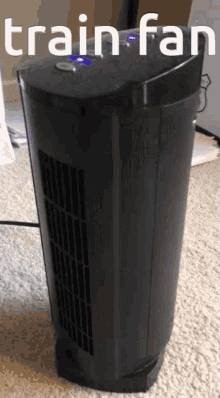 Black Train Fan Moving GIF