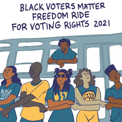Black Voters Matter Freedom Ride Poster