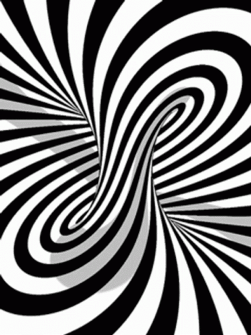 Black White Background Hypnotic Loop GIF