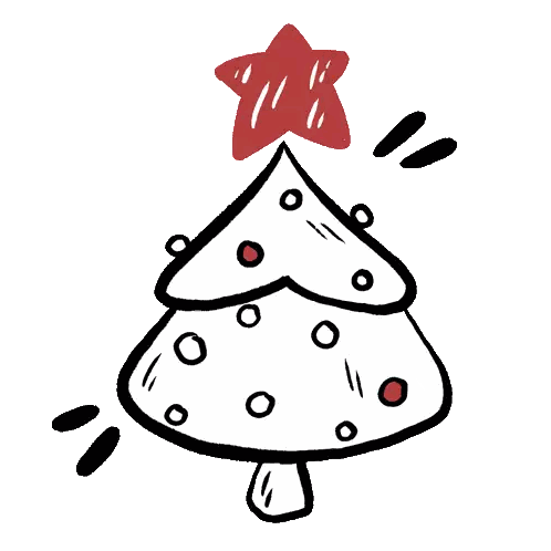 Black White Christmas Tree