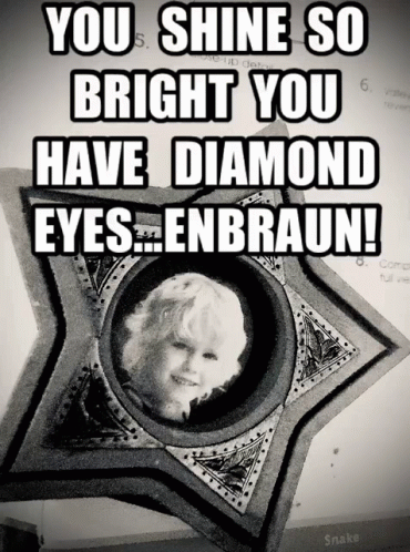 Black White Girl You Shine So Bright Diamond Eyes Enbraun
