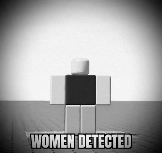 Black White Lego Female Women Detected GIF