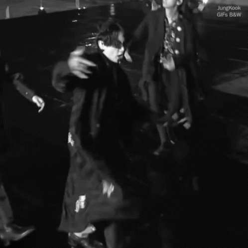 Black White Man Dancing Jungkook Gifs B&W GIF