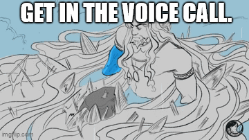 Black White Man In Water Get Voice Call GIF
