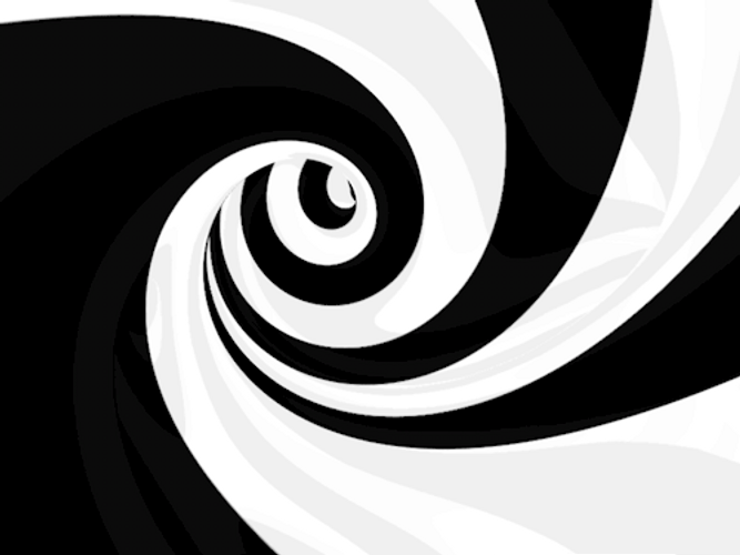 Black White Swirl Tunnel GIF