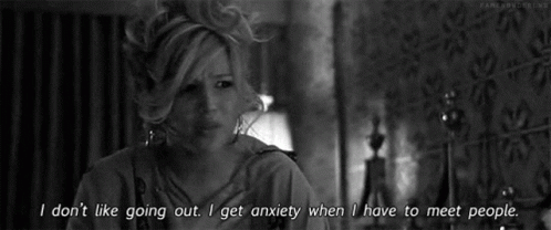 Black White Woman I Don't Like Going Out GIF