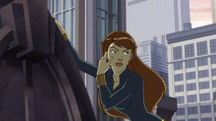 Black Widow Cartoon Zoom GIF