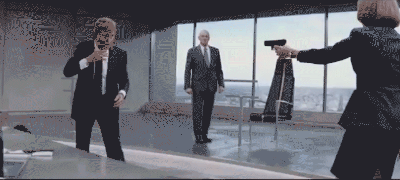 Black Widow Disguise Reveal GIF