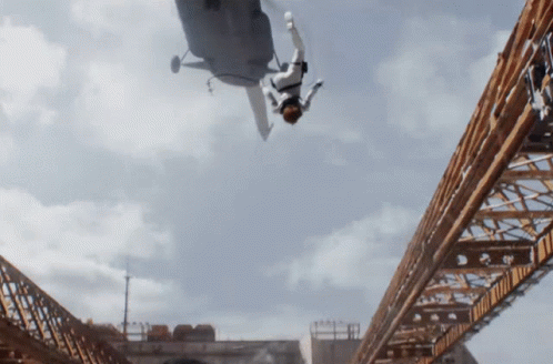 Black Widow Lands Helicopter Descend GIF