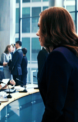 Black Widow Short Hair Flip GIF