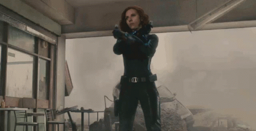 Black Widow Showing Blades GIF