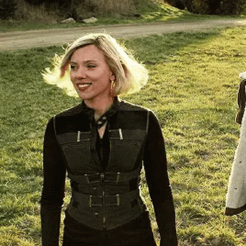 Black Widow Smiling Homely GIF