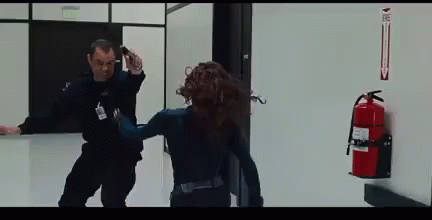 Black Widow Take Down GIF