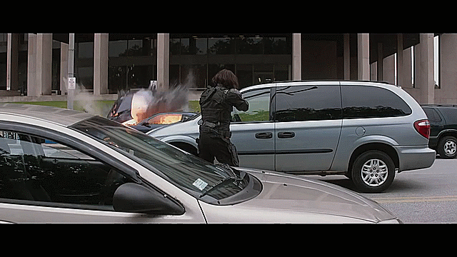 Black Widow Vs Bucky GIF