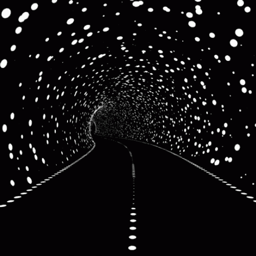 Black Winding Road Tunnel GIF
