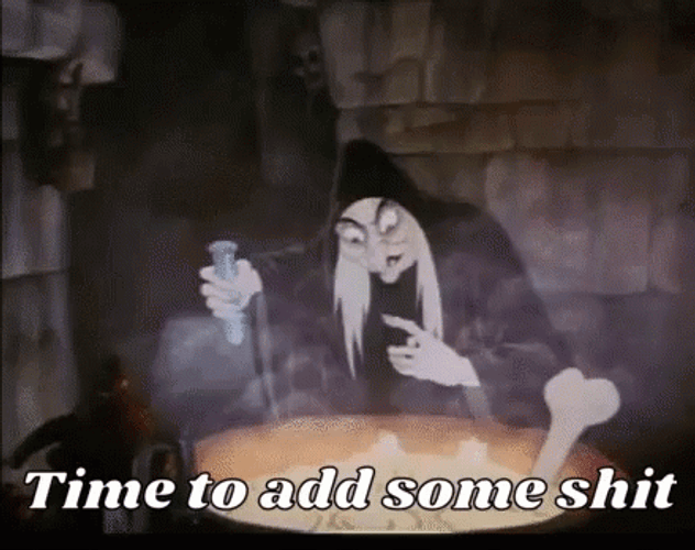 Black Witch Stirring The Pot GIF