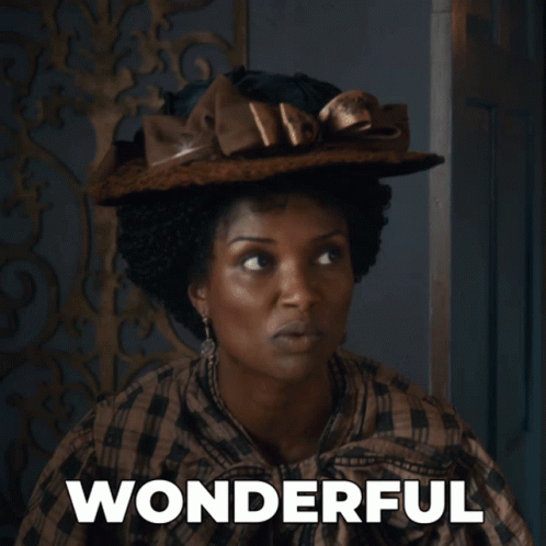 Black Woman Amazed Saying Wonderful GIF