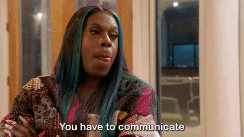 Black Woman Encourage Communication GIF