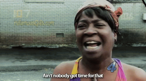 Black Woman Shaking Her Head Get Somebody Else To Do It GIF