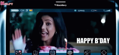 Blackberry Happy Birthday GIF