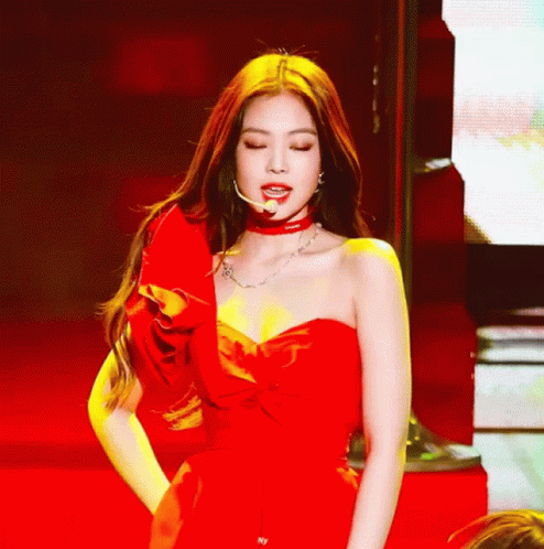 Blackpink Jennie Singing GIF