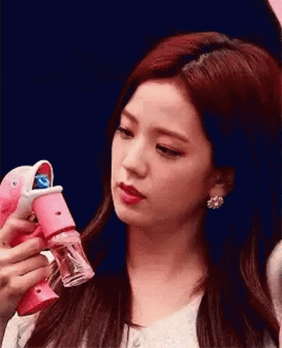 Blackpink Jisoo Playing Bubbles GIF