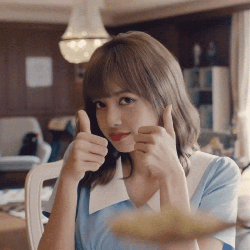Blackpink Lisa Two Thumbs Up GIF