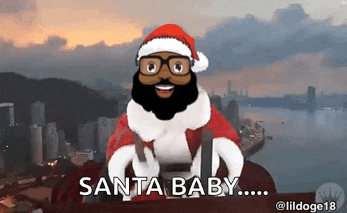 Blacksanta Christmas Gif GIF