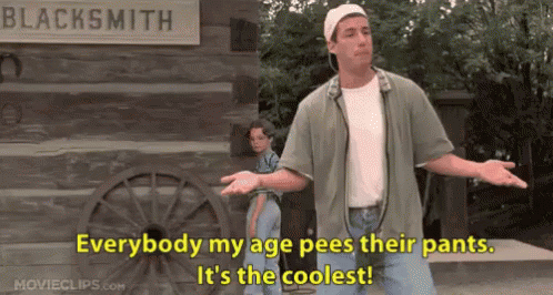 Blacksmith Man Says Everybody My Age Pees Pants
