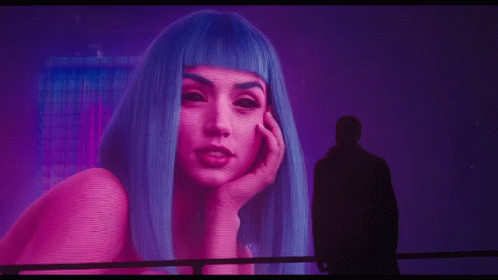 Blade Runner 2049 Huge Hologram Of Joi GIF