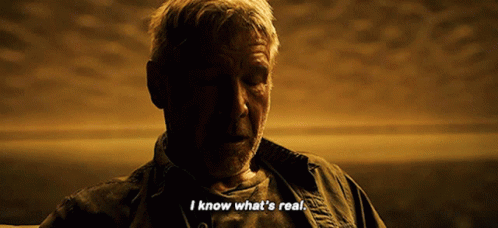 Blade Runner 2049 Rick Deckard Know Whats Real GIF