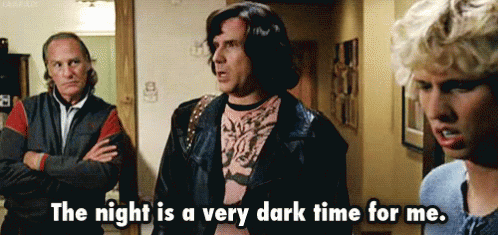 Blades Of Glory Will Ferrell Night Is Dark GIF