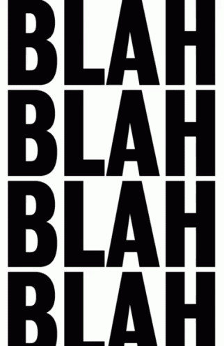 blah blah blah blah blah