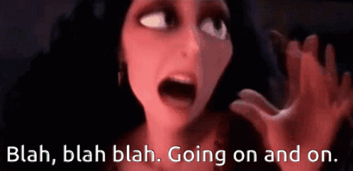 Blah Blah Blah Bratty Gothel GIF