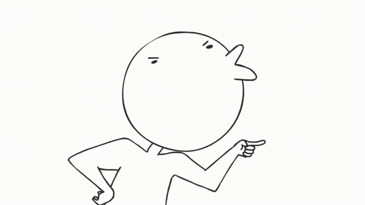 Blah Blah Blah Talkative Stick Figure GIF