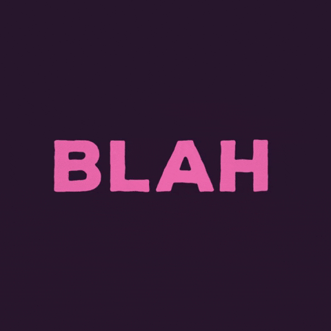 Blah Bold Colorful Calligraphy GIF