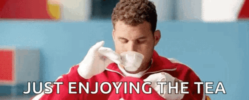 Blake Griffin Just Enjoying The Tea GIF