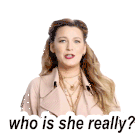 Blake Lively Who Is She Sticker GIF