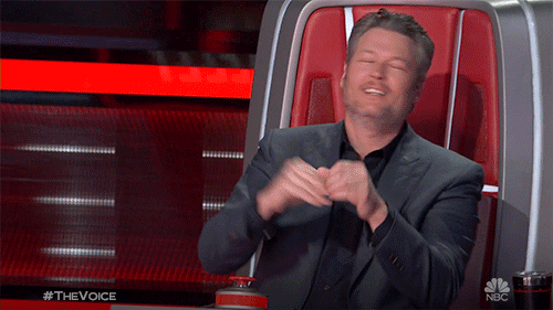 Blake Shelton Excited Yes The Voice GIF