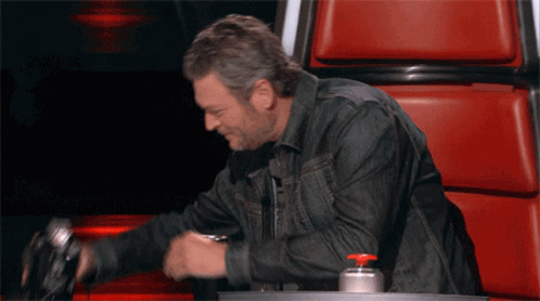 Blake Shelton Pulls Out His Megaphone GIF