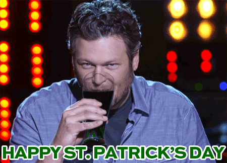 Blake Shelton St Patricks Day Birthday Greeting GIF