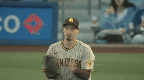 Blake Snell Jumping To The Right GIF