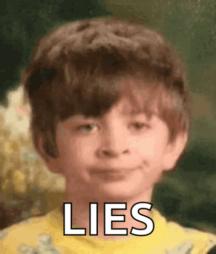 Blank Stare Kid You Sit On A Throne Of Lies GIF