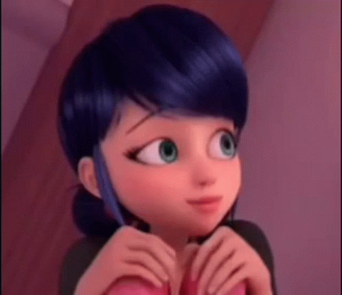 Blank Stare Marinette Looking Around GIF