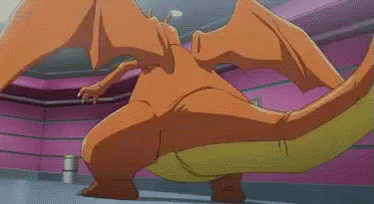 Blastoise Charizard Fierce Fight Pokemon Origins GIF