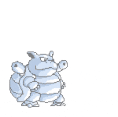 Blastoise Pokemon Pixel Art GIF